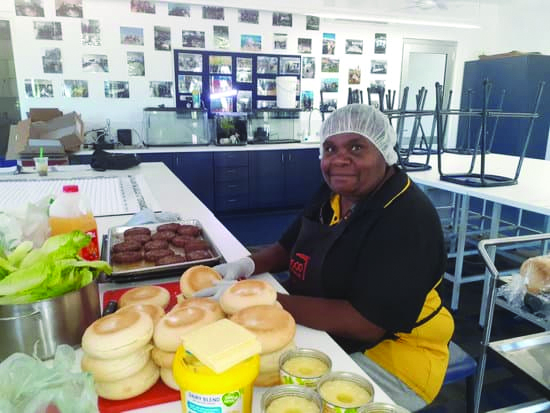 Food for the Mob - lady catering to community